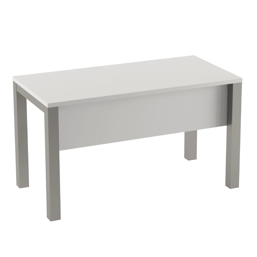 Mesa reta PU - cinza