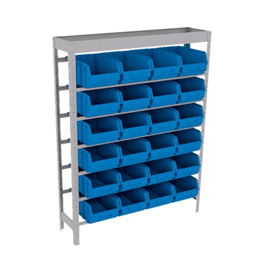 Estante caixa 24 gavetas