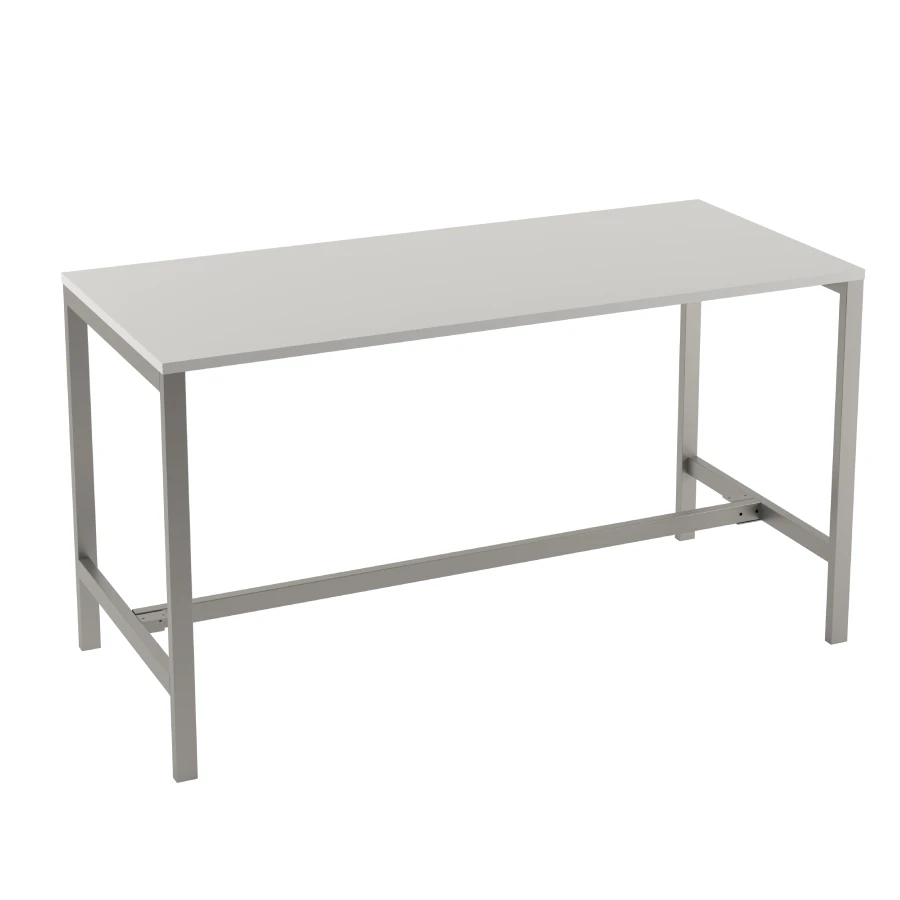 Mesa retangular alta - cor cinza